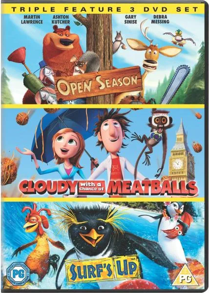 Cloudy With A Chance Of Meatballs / Open Season / Surfs Up Image 1