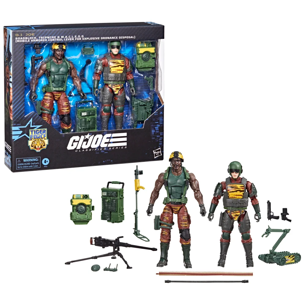 G.I. Joe Classified Series #126, Tiger Force Roadblock, Tripwire, & M.A.C.L.E.O.D., 6” Action Figures Image 1