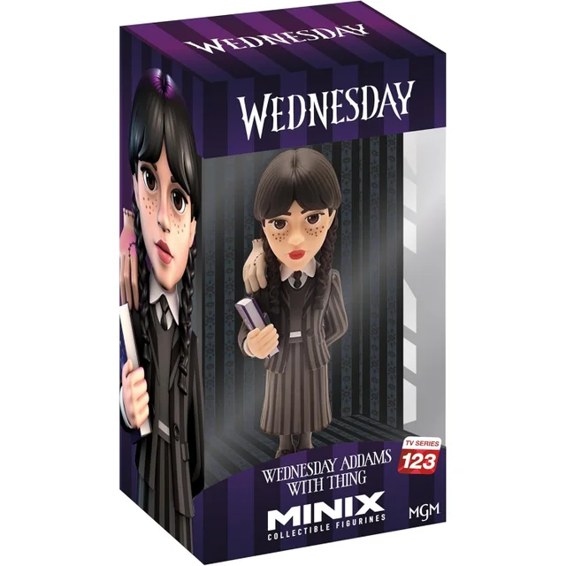 BANDAI MINIX WEDNESDAY ADDAMS&THING 12CM