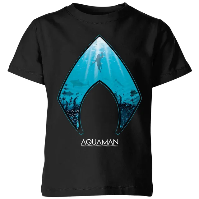Aquaman Deep Kids' T-Shirt - Black