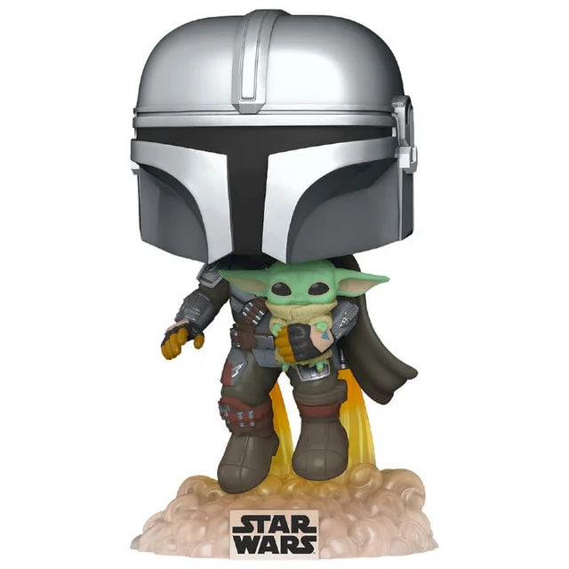 Star Wars The Mandalorian Mandalorian Flying with Jet Funko Pop! Vinyl