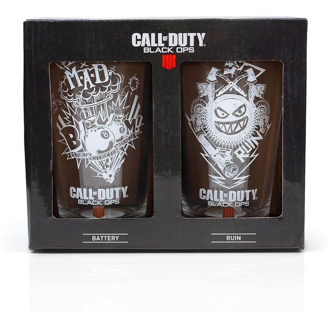 Call of Duty Two Pack of Glasses in a Presentation Box