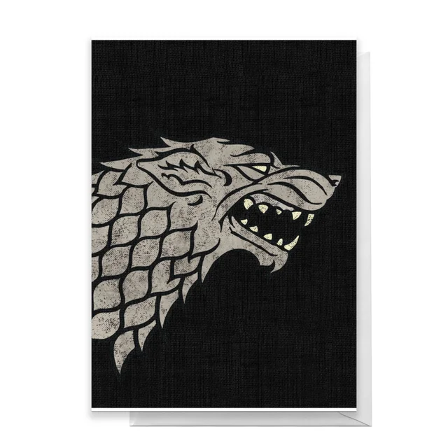 Game of Thrones House Stark Greetings Card