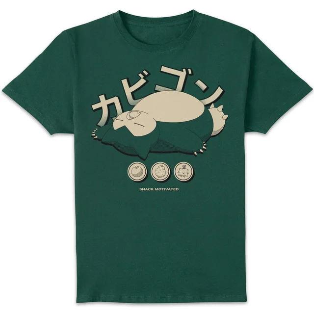 Pokémon Snorlax Relaxation T-Shirt - Green