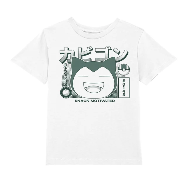 Pokémon Snorlax I'm Hungry Kids' T-Shirt - White