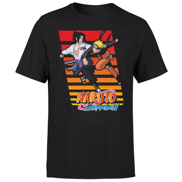 Naruto Fight Unisex T-Shirt - Black