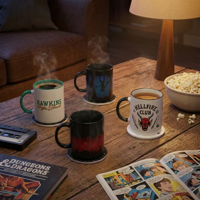 Stranger Things 4x Mugs & Coasters Bundle