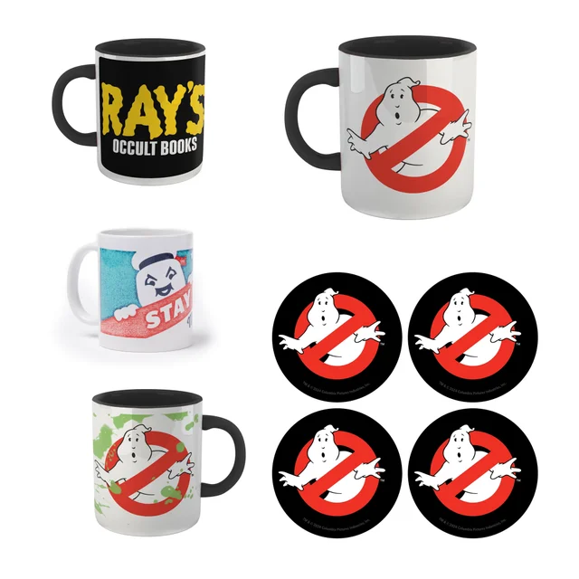 Ghostbusters 4x Mugs & Coasters Bundle