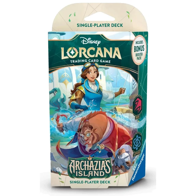 Disney Lorcana Trading Card Game Archazia's Island Ruby & Sapphire Starter Deck