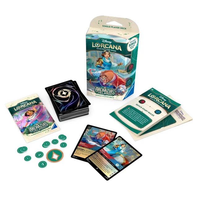 Disney Lorcana Trading Card Game Archazia's Island Ruby & Sapphire Starter Deck