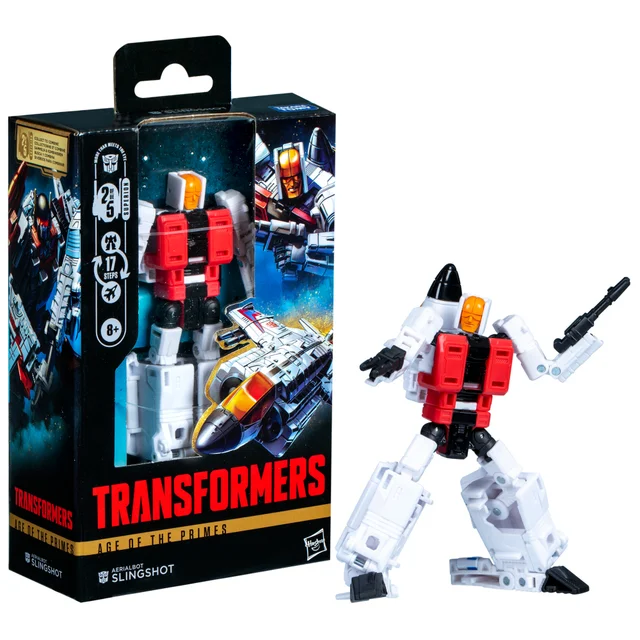 Hasbro Transformers Age of the Primes Deluxe Class Aerialbot Slingshot 5.5” Action Figure, 8+