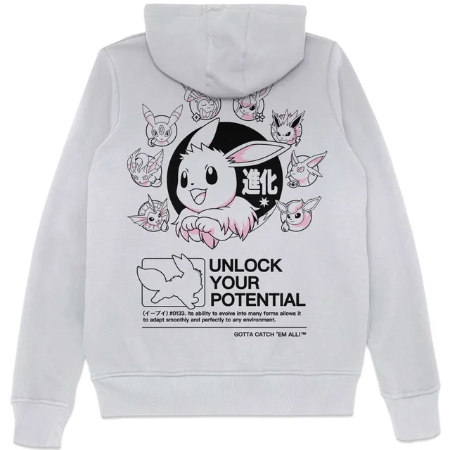 Pokémon Circle Of Eevee Evolutions Hoodie - White