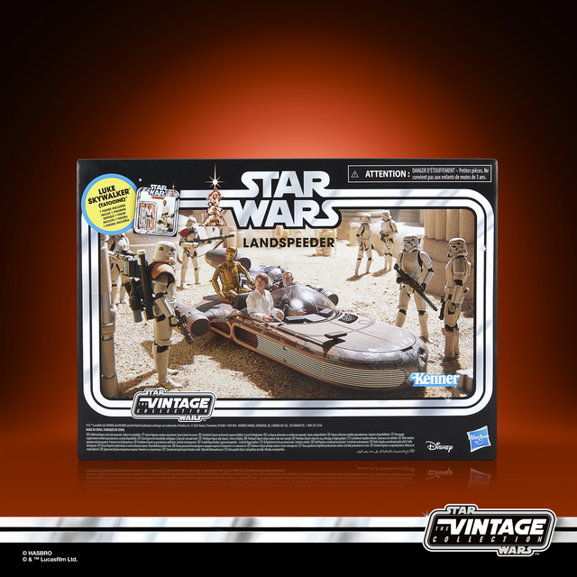 Hasbro Star Wars The Vintage Collection A New Hope Landspeeder Vehicle with Figure (3.75”)