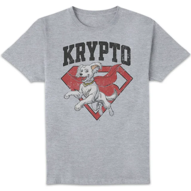 DC Comics Superman Krypto Unisex T-Shirt - Grey