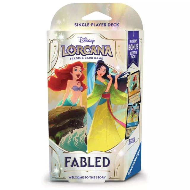 Disney Lorcana Trading Card Game Fabled Starter Deck B