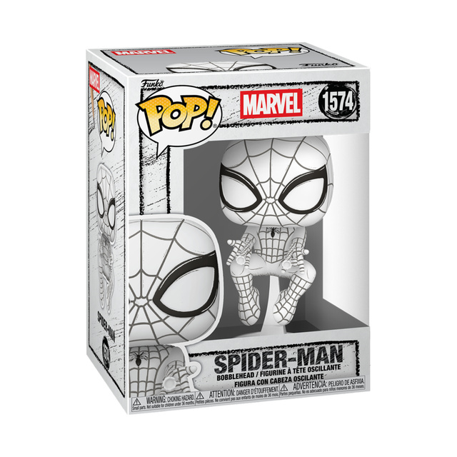 Marvel Sketched Spider-Man Funko POP Vinyl