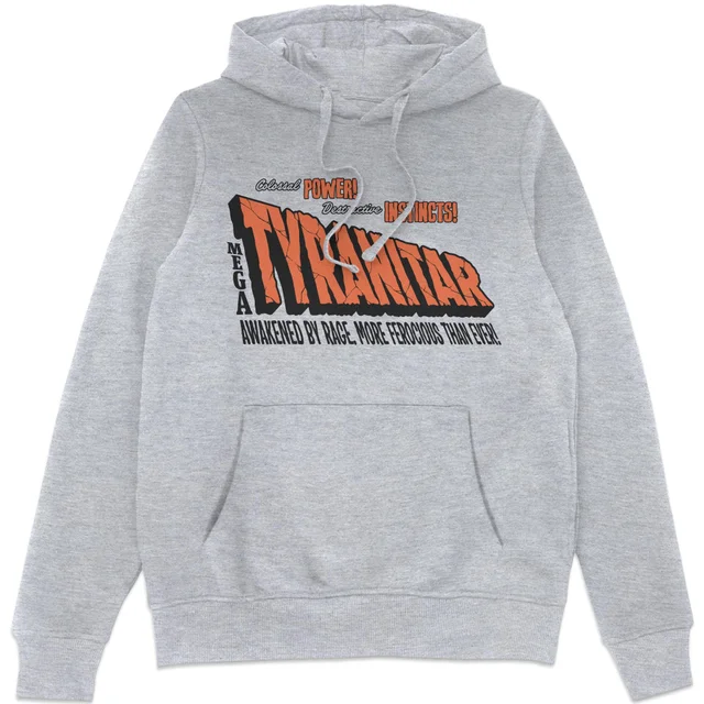 Pokémon Mega Tyranitar Hoodie - Grey
