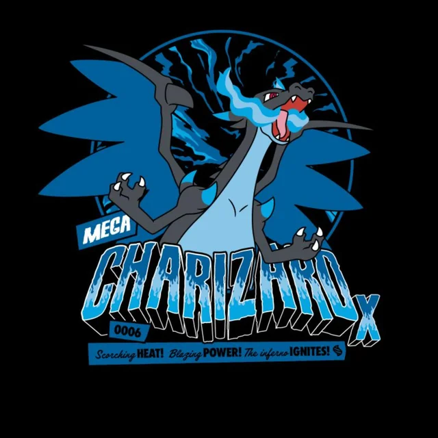 Pokémon Mega Charizard X Unisex T-Shirt - Black
