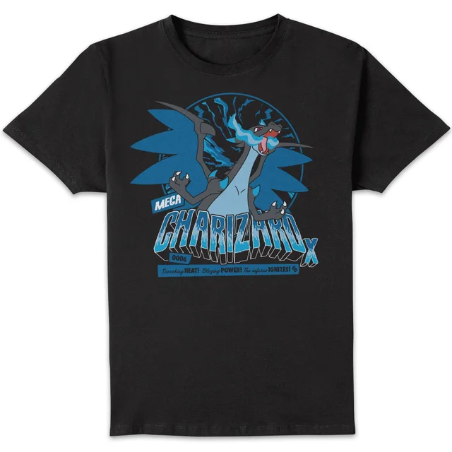 Pokémon Mega Charizard X Unisex T-Shirt - Black