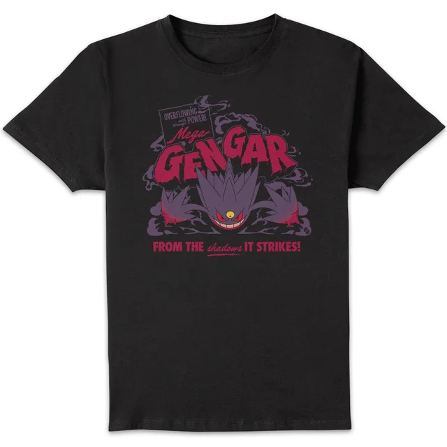 Pokémon Mega Gengar Unisex T-Shirt - Black