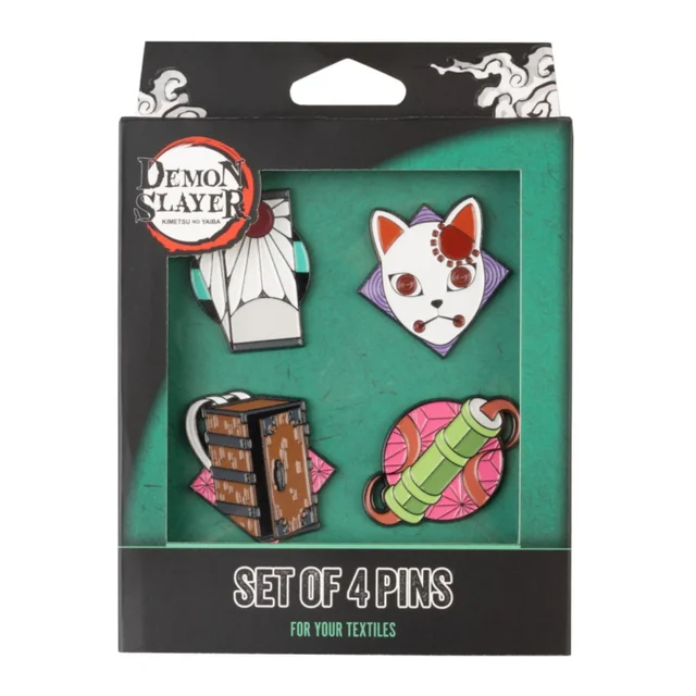 Demon Slayer Set Of 4 Pins