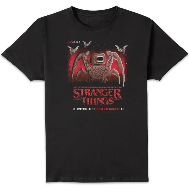 Stranger Things Enter The Upside Down? Unisex T-Shirt - Black