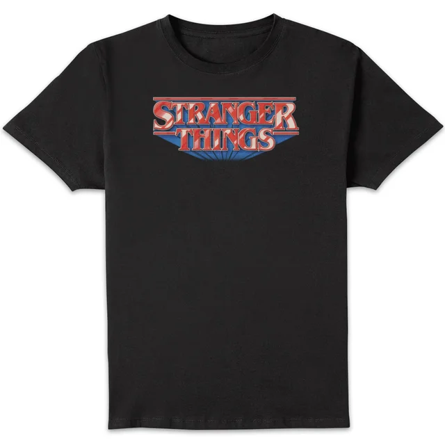 Stranger Things Retro Logo Unisex T-Shirt - Black