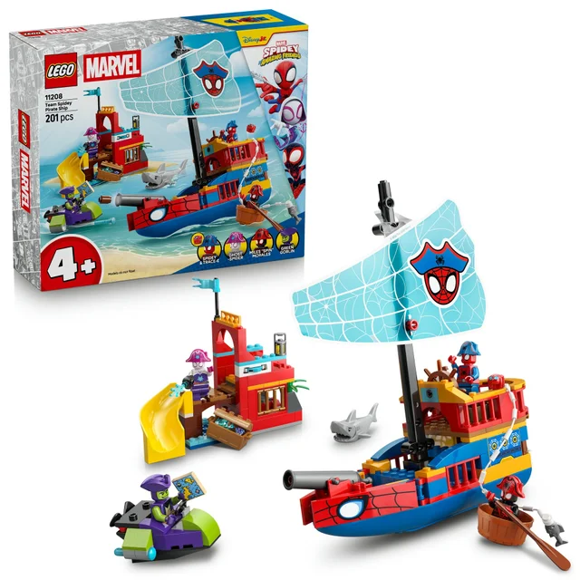 LEGO | Marvel Team Spidey Pirate Ship Building Toy 11208