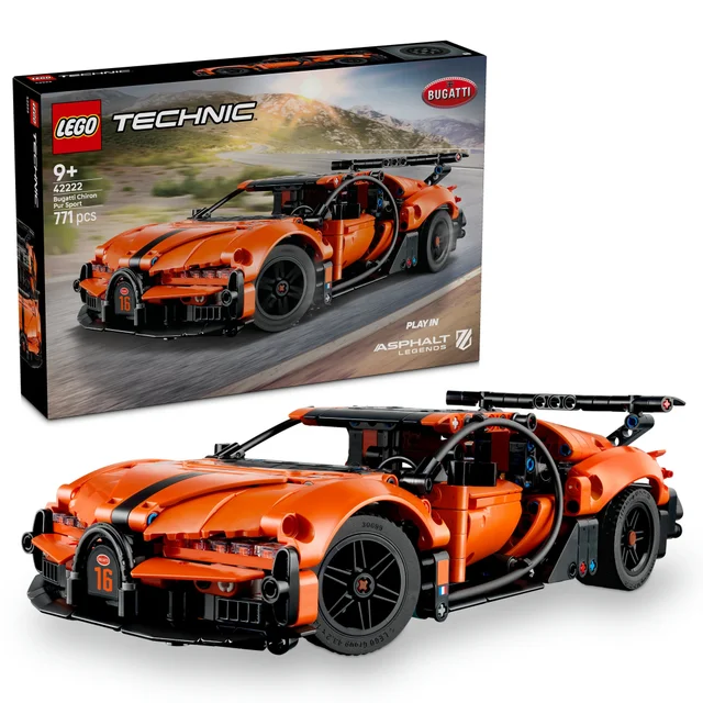 LEGO Technic Bugatti Chiron Pur Sport Hypercar Toy 42222