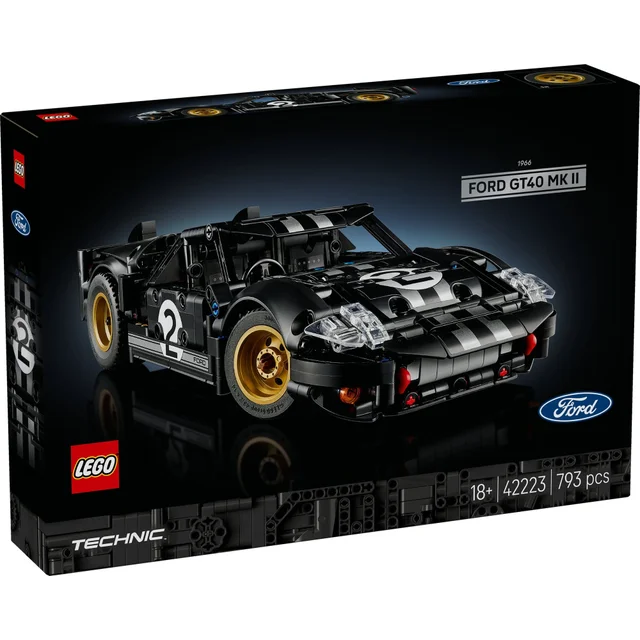 LEGO Technic 1966 Ford GT40 MKII Race Car Model Kit 42223