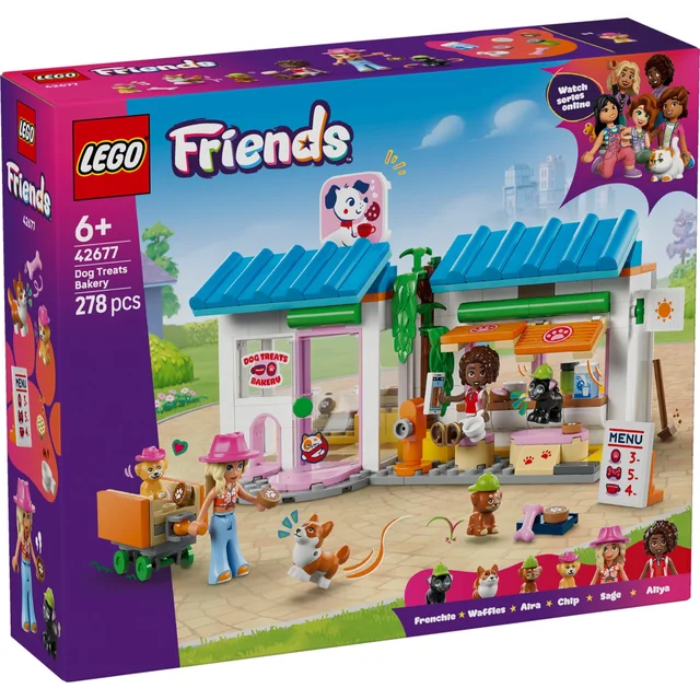 LEGO Friends Dog Treats Bakery Shop Toy with Animals 42677