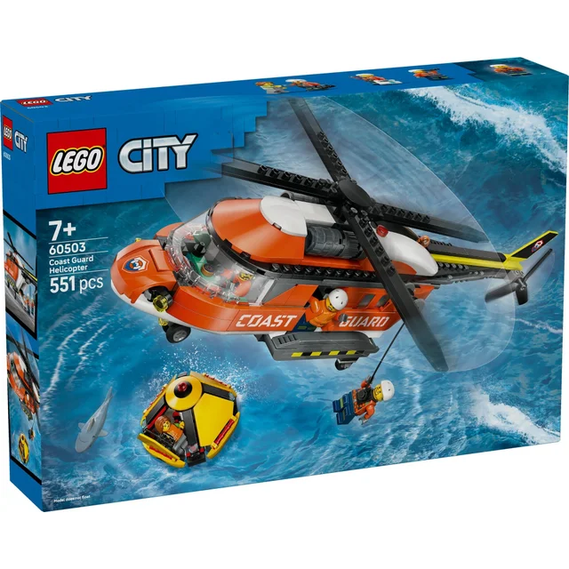 LEGO City Coast Guard Helicopter Toy Building Set 60503