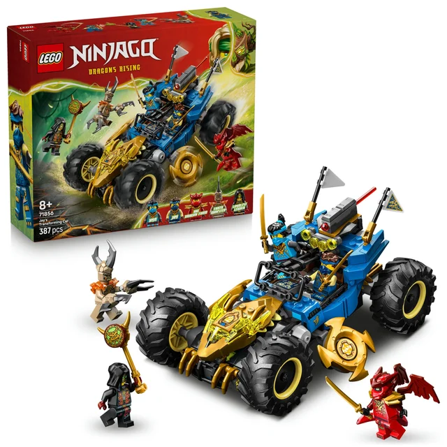 LEGO NINJAGO 2 in1 Jay’s Transforming Car Racing Toy 71856