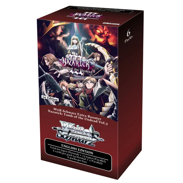 Weiß Schwarz Trading Card Game Extra Booster Box: Nazarick: Tomb of the Undead Vol.3 (6 Packs)