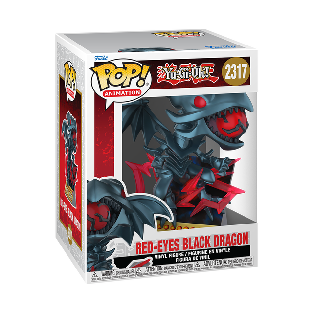 Yu-Gi-Oh Funko POP! Red Eyes Black Dragon Card Premium Vinyl Figure