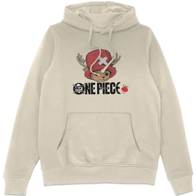 One Piece Chopper Logo Hoodie - Natural