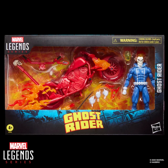 Hasbro Marvel Legends Series Ghost Rider, Johnny Blaze Action Figure with Motorcycle