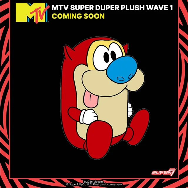 SuperDuper Plush MTV Wave 01 - Stimpy (Super7)